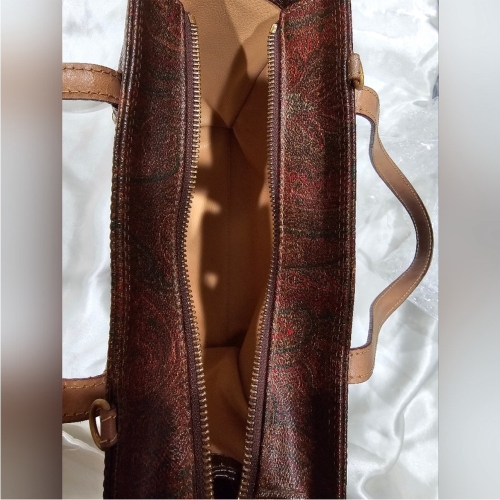 Etro Brown Paisley Tote Bag - Picture 6 of 9